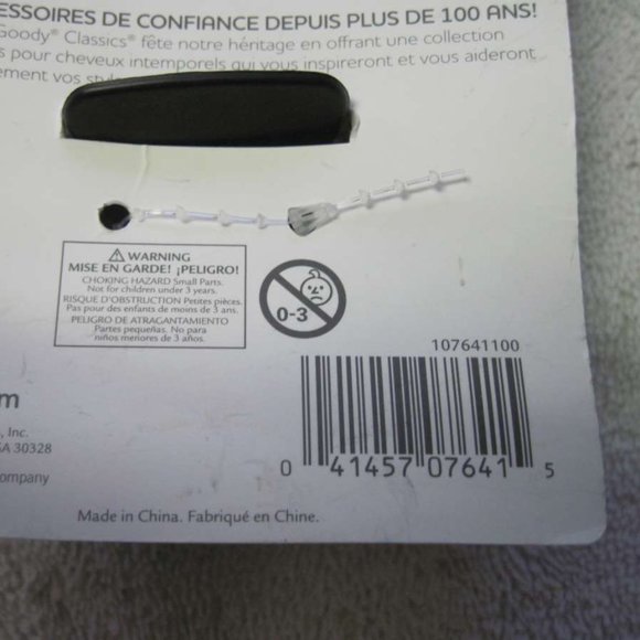 3 Goody Claw Clips Large Hair Jaw Glossy Matte Frosted Plastic Black Clear Brown - Picture 10 of 10